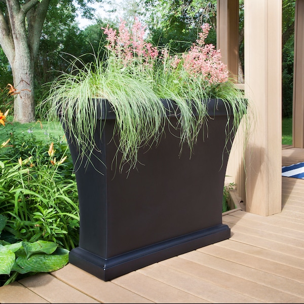 Bordeaux Trough Planter - Black